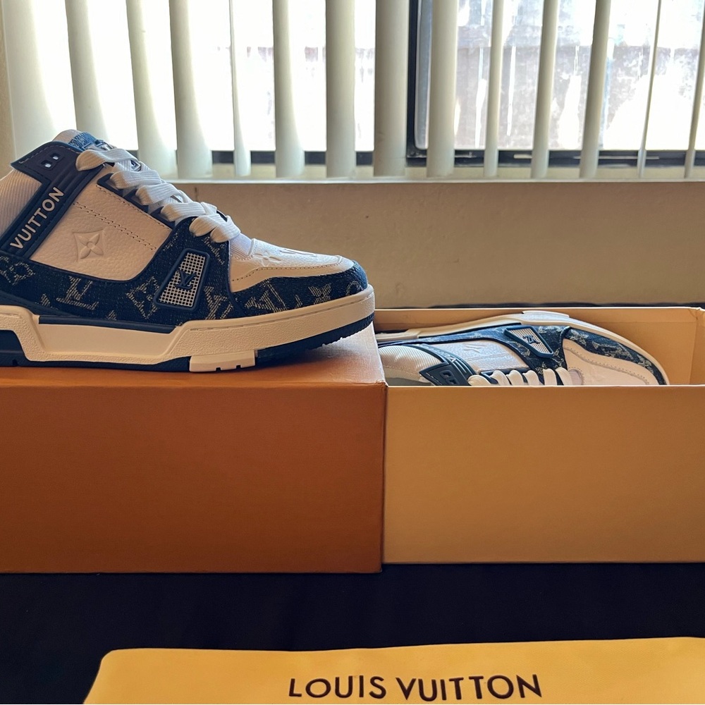 Louis Vuitton Trainer Multi Denim Monogram Sneakers